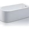 Vente-unique Baignoire d'angle - 240L - 170 x 75 x 58 cm - Blanche - Angle droit - ANIKA* Baignoire D'Angle