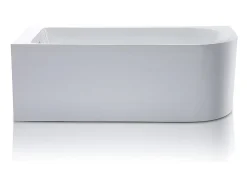Vente-unique Baignoire d'angle - 240L - 170 x 75 x 58 cm - Blanche - Angle gauche - ANIKA* Baignoire D'Angle