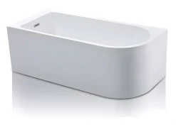 Vente-unique Baignoire d'angle - 240L - 170 x 75 x 58 cm - Blanche - Angle gauche - ANIKA* Baignoire D'Angle
