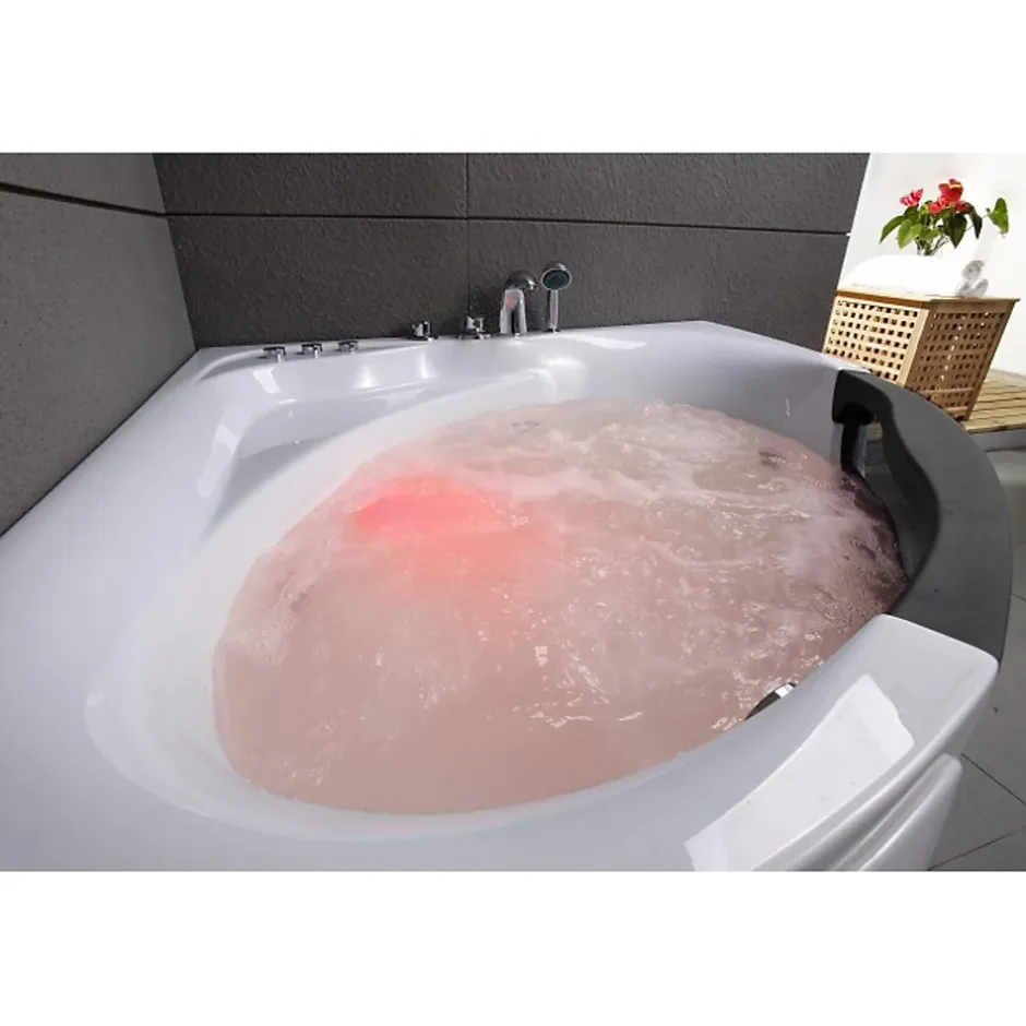 Sanitaire Baignoire d'angle balnéo CARAIBES 135x135cm* Baignoire Balnéo