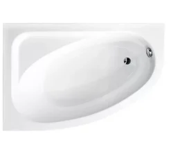 Azura Home Design Baignoire d'angle CORNEA 140x80 cm gauche avec tablier* Baignoire Asymétrique