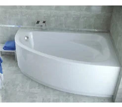 Azura Home Design Baignoire d'angle CORNEA 140x80 cm droite avec tablier