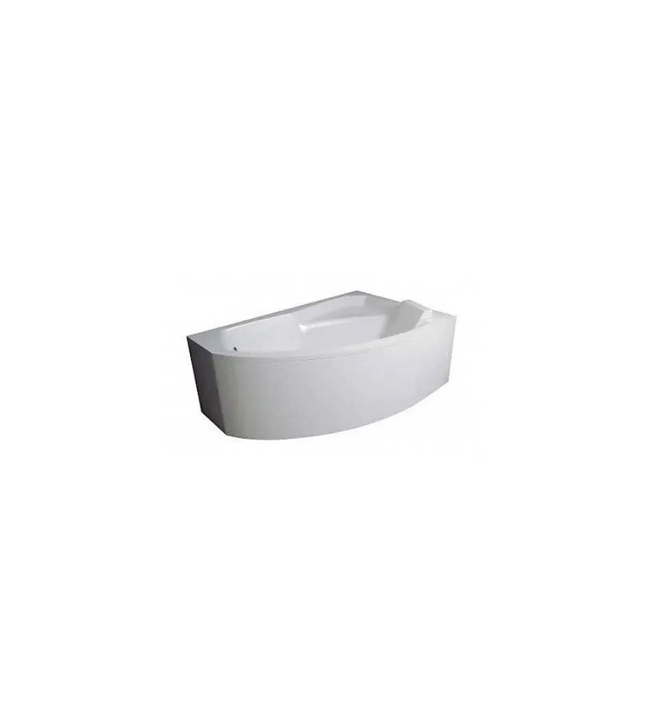 Azura Home Design Baignoire d'angle droite RIMA avec tablier - 150cm* Baignoire Asymétrique