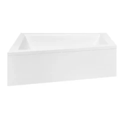 Azura Home Design Baignoire d'angle GAUCHE INTIMA AVEC TABLIER - 160cm* Baignoire D'Angle