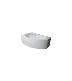Azura Home Design Baignoire d'angle gauche RIMA avec tablier - 140cm
