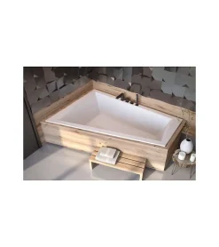 Azura Home Design Baignoire d'angle Gauche ULTIMA DUO ultra-slim - 170cm
