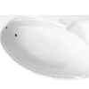 Azura Home Design Baignoire d'angle NOVA Droite avec tablier - 155 CM