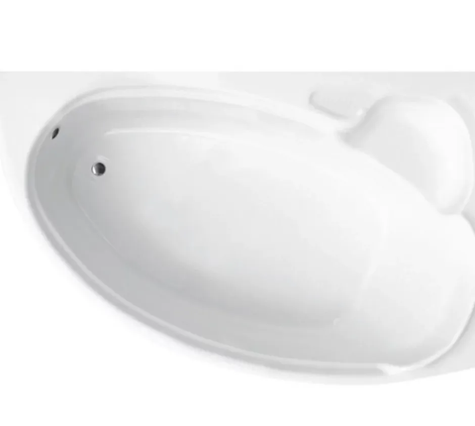 Azura Home Design Baignoire d'angle NOVA Droite avec tablier - 155 CM