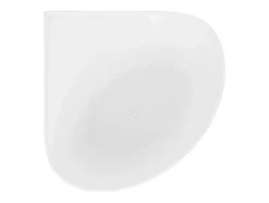 Vente-unique Baignoire d'angle ovale en acrylique - Blanc brillant - 176L - 100 x 100 x 58 cm - MARTA* Baignoire D'Angle