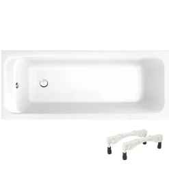 Villeroy & Boch Baignoire droite 160 X 70 VILLEROY ET BOCH Architectura acrylique avec pieds
