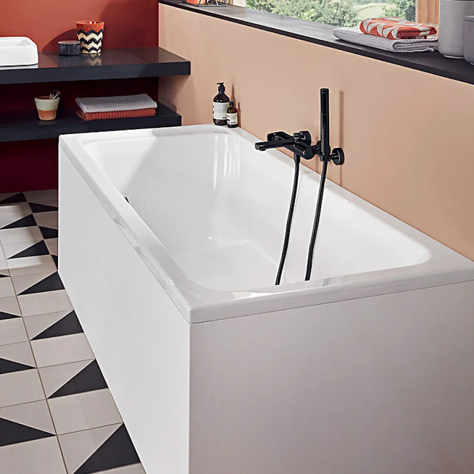 Villeroy & Boch Baignoire droite 170 X 80 VILLEROY ET BOCH Architectura acrylique avec pieds