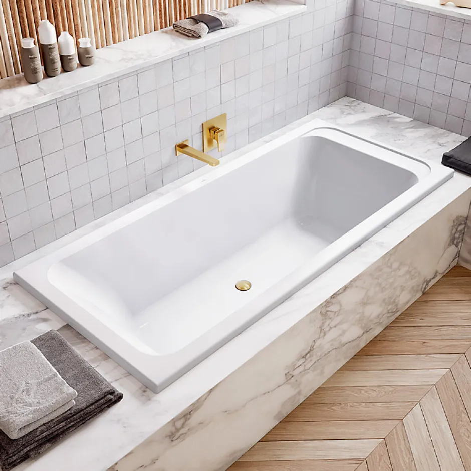 Villeroy & Boch Baignoire droite 170 X 80 VILLEROY ET BOCH Architectura acrylique avec pieds