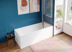 GoodHome Baignoire droite Bolmen L. 170 cm x l. 75 cm blanc* Baignoire Droite