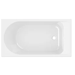 GoodHome Baignoire droite Cavally L. 130 x l. 70 cm blanc* Baignoire Droite