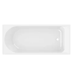 GoodHome Baignoire droite Cavally L. 150 cm x l. 70 cm blanc