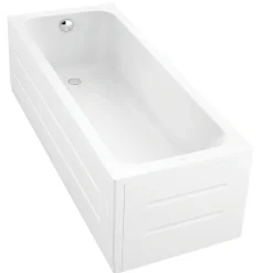 Duravit Baignoire droite D-Code 170 x75 cm + Pare Bain gauche AURYS Mist 1 chromé version gauche* Baignoire Droite