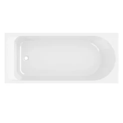 GoodHome Baignoire droite en acrylique L.160 x l.70 cm blanc, Cavally
