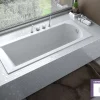 Besco Baignoire Droite sans Tablier - 150 x 70 cm - SHEA SANS TABLIER - REPOSE-TÊTE OFFERT