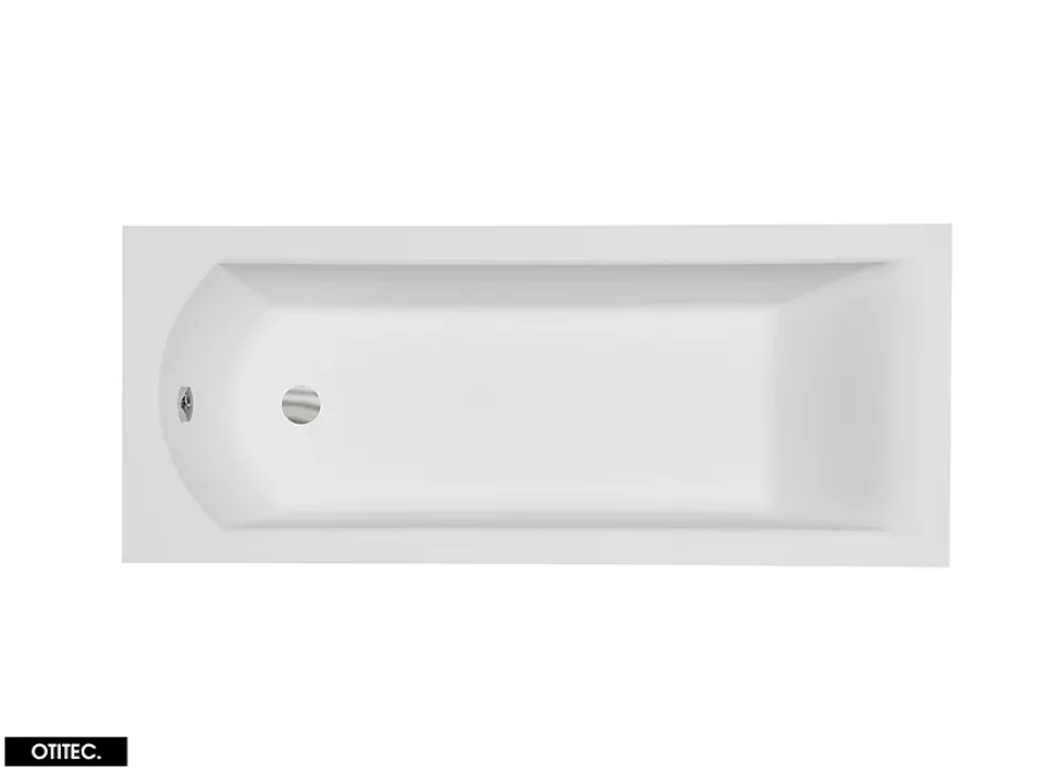 Besco Baignoire Droite sans Tablier - 150 x 70 cm - SHEA SANS TABLIER - REPOSE-TÊTE OFFERT