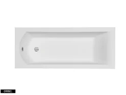 Besco Baignoire Droite sans Tablier - 170 x 70 cm - SHEA SANS TABLIER - REPOSE-TÊTE OFFERT