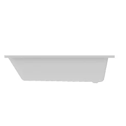 GoodHome Baignoire droite Teesta L. 160 cm x l. 75 cm blanc
