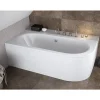 Azura Home Design Baignoire HILIO GAUCHE avec tablier - 160cm* Baignoire Asymétrique