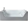 Eliteshopping Baignoire hydromassage avec 2 verre panoramique 170 X 120 cm 8 jets Gemma