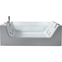Eliteshopping Baignoire hydromassage avec 2 verre panoramique 170 X 120 cm 8 jets Gemma