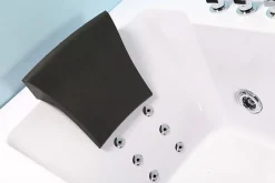 Eliteshopping Baignoire hydromassage blanc Chromothérapie 180 X 90 cm 16 jets Eden