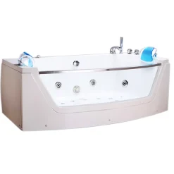 Eliteshopping Baignoire hydromassage blanc 180 X 90 cm Chromothérapie 14 jets Primula* Baignoire Balnéo