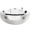 Eliteshopping Baignoire hydromassage Chromothérapie 150 X 150 cm 12 jets Mimosa* Baignoire Balnéo