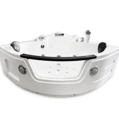 Eliteshopping Baignoire hydromassage Chromothérapie 150 X 150 cm 12 jets Mimosa* Baignoire Balnéo