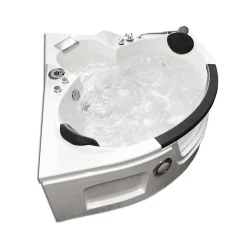 Eliteshopping Baignoire hydromassage Chromothérapie 150 X 150 cm 12 jets Mimosa* Baignoire Balnéo