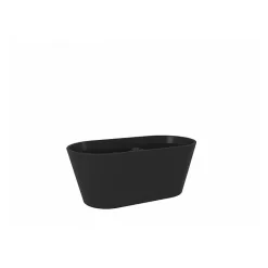 Planète Bain Baignoire ilot noir 170x80 Matte Black* Baignoire Îlot
