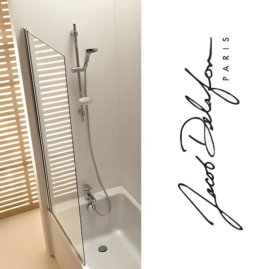 Jacob Delafon Baignoire Corvette 170x70 cm + Pare bain* Baignoire Droite