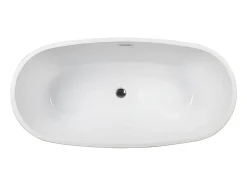 Vente-unique Baignoire îlot - 200L - 150 x 72 x 58 cm - Blanche - Acrylique - DOMINIKA* Baignoire Îlot