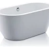 Vente-unique Baignoire îlot - 178L - 149 x 75 x 58cm - Blanche - Acrylique - ADRINA* Baignoire Îlot