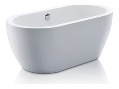 Vente-unique Baignoire îlot - 178L - 149 x 75 x 58cm - Blanche - Acrylique - ADRINA* Baignoire Îlot