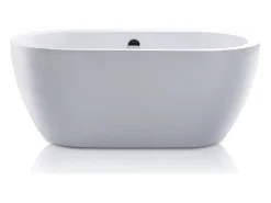 Vente-unique Baignoire îlot - 178L - 149 x 75 x 58cm - Blanche - Acrylique - ADRINA* Baignoire Îlot
