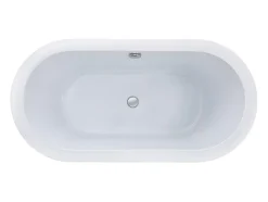 Vente-unique Baignoire îlot - 178L - 149 x 75 x 58cm - Blanche - Acrylique - ADRINA* Baignoire Îlot