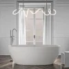 Bernstein Baignoire îlot Acrylique ovale 180x80x58cm Blanc mat + Bonde et trop plein - BELAQUA
