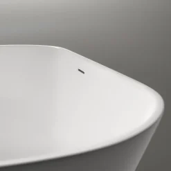 Bernstein Baignoire îlot Acrylique ovale design 180x80x58cm Blanc mat + Bonde et trop plein - ROMA 2.0* Baignoire Îlot