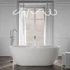 Bernstein Baignoire îlot Acrylique ovale 180x75x58cm Blanc mat + Bonde et trop plein - ROMA PLUS 2.0