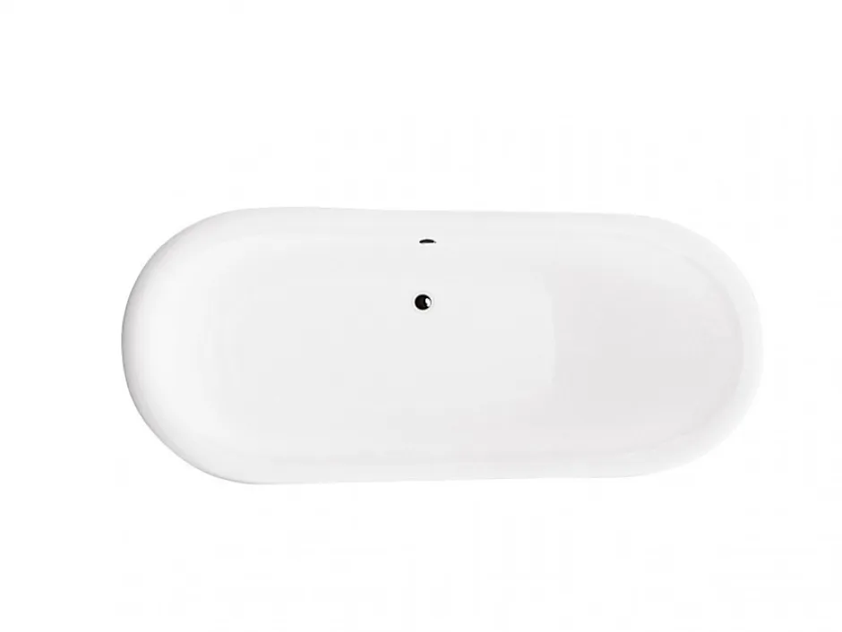 Azura Home Design Baignoire îlot AMELIA GLAM SILVER 190 x 77 cm* Baignoire Îlot