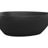Vente-unique Baignoire îlot asymétrique - 245 L - 160 x 82 x 58 cm - Noir mat - Acrylique - APULIA* Baignoire Îlot
