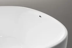 Bernstein Baignoire îlot BELAQUA - Acrylique sanitaire - Blanc brillant - 170x80x58cm - Garantie 5 ans - Sans robinet ni siphon