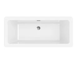 GoodHome Baignoire îlot blanche 170 x 75 cm Merkys