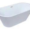 Vente-unique Baignoire îlot design - 201 L - 150 x 70 x 58 cm - Blanche - TWIGGY* Baignoire Îlot