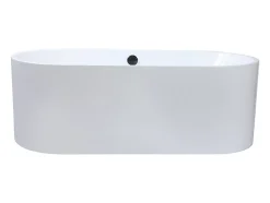 Vente-unique Baignoire îlot design - 221 L - 170 x 75 x 58 cm - Blanche - KATOUCHA* Baignoire Îlot