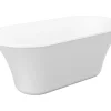Vente-unique Baignoire îlot design - 193 L - 150 x 75 x 58 cm - Blanche - NOEMIE II* Baignoire Îlot